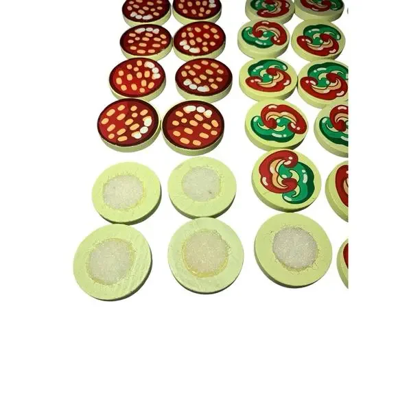 Melissa & Doug Wooden Pizza Party Wood Replacement TOPPINGS 54 pieces - Picture 5 of 5
